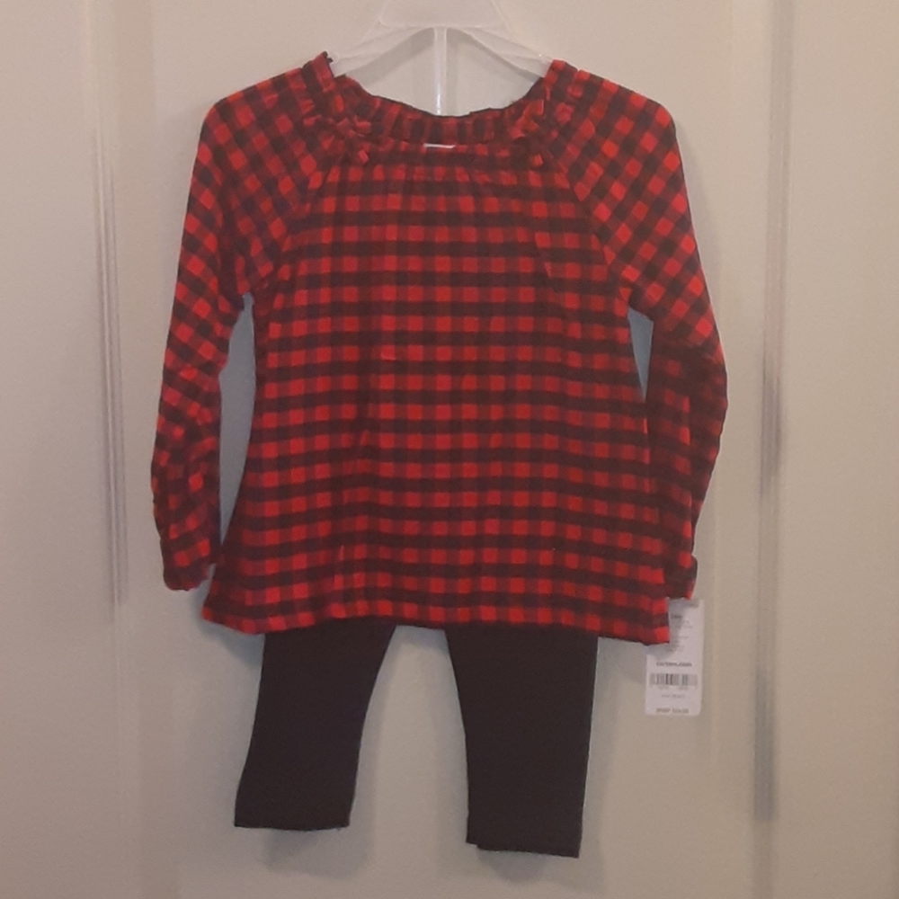 Girls Buffalo plaid 2pc set